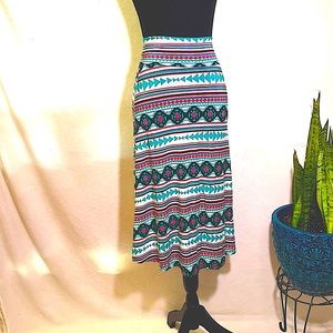 Girls Medium Versatile Skirt/Dress Long or Short Aztec